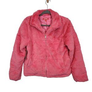 Love83 Faux Fur Jacket in Pink - Size Large‎